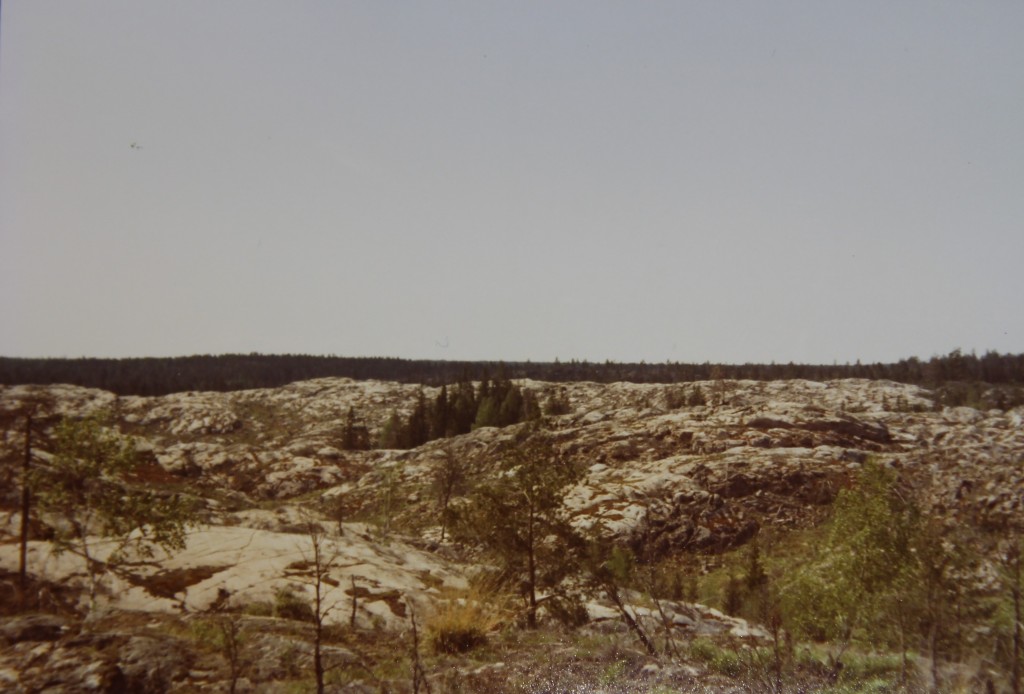 Utsikt från Uvberget 1978.