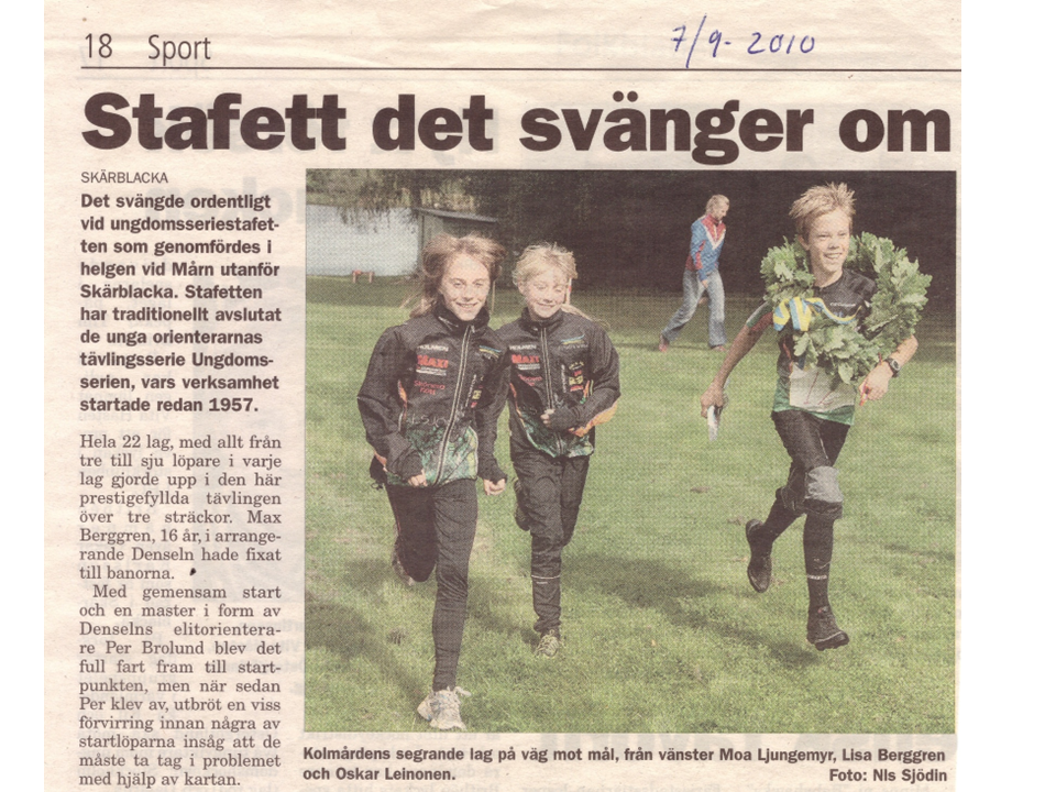 Ungdomsseriestafetten 2010