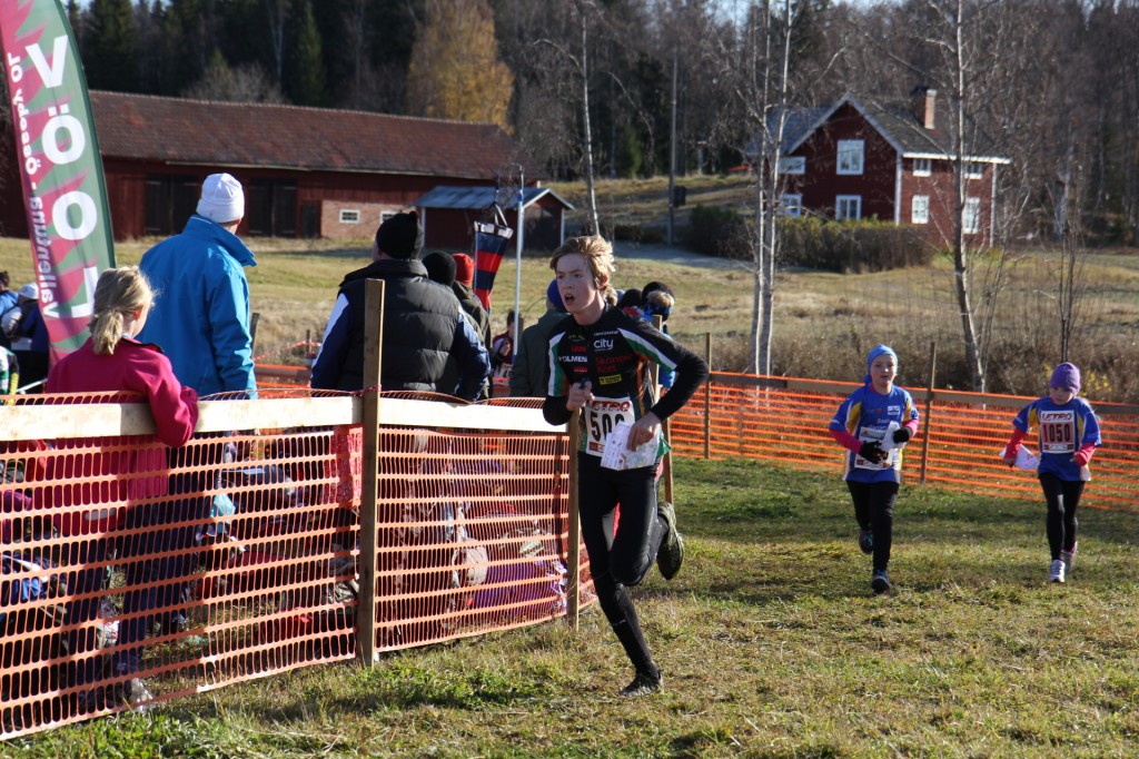 Gustaf på spurten.